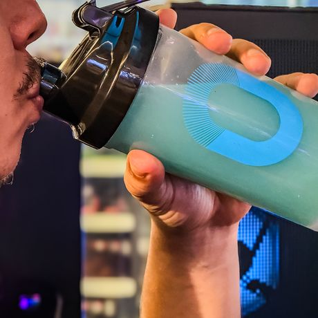 Preparando o produto no shaker